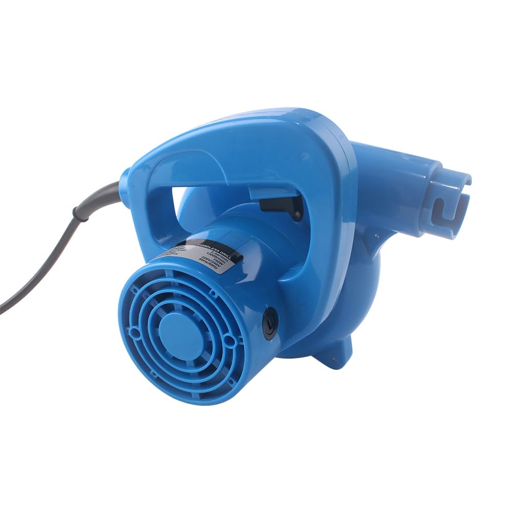 Soplador de Hojas Inalámbrico 750W 220V-240V EFICIENCIA Alta Blower ELECTRICO CAFILIZADOR DE APLICACIÓN Polvo COLECTOR PUBLO(750W Blue)