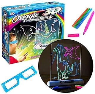 لوحة رسم مضيئة ثلاثية الأبعاد بألوان المحيط من كول بيبي، لوحة رسم مغناطيسية سحرية