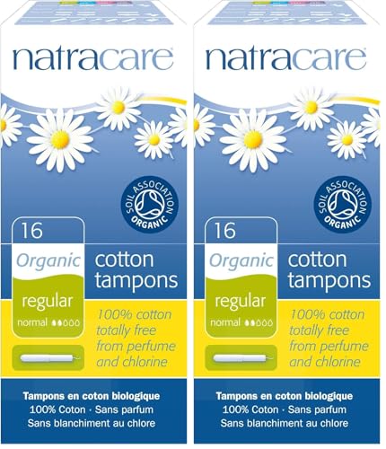 Natracare - Tampón Regular con Aplicador - Producto Natural - Ideal para Flujo Menstrual de Medio a Bajo - Sin Plásticos ni Químicos - Suave y Fácil de Colocar - Aptos para Veganos - 16 Tampones