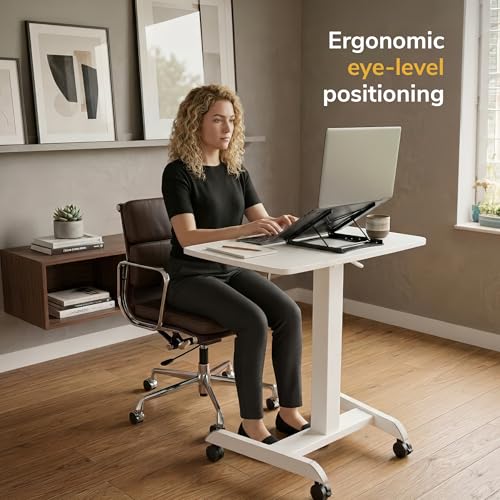 Mount-It! Steel Laptop Stand – Adjustable Riser with Five Heights — view 4