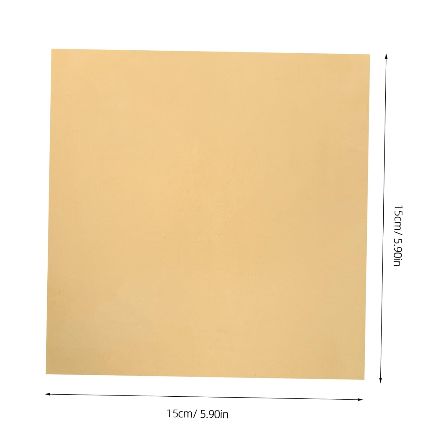 IMIKEYA 2-Piece H62 Brass Plates Smooth Metal Sheets for DIY Crafts Models and Repairs Small Size for Home Tools and Decorative Applications
