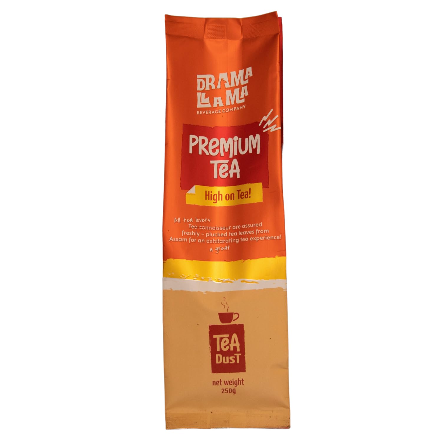 Drama Llama Premium Leaf Loose Red Tea - 250g | Special Blend from Finest Tea Gardens of 100% Assam Leaf | Superior Taste & Aroma | Handpicked Quality for Daily Brewing