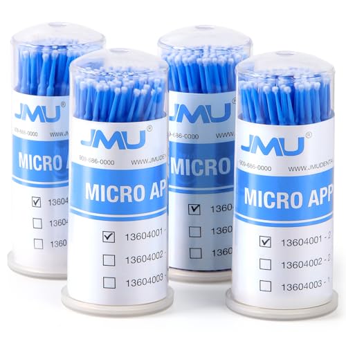 Image of JMU 400pcs Dental Micro Applicators Brushes Regular, Disposable Microswabs