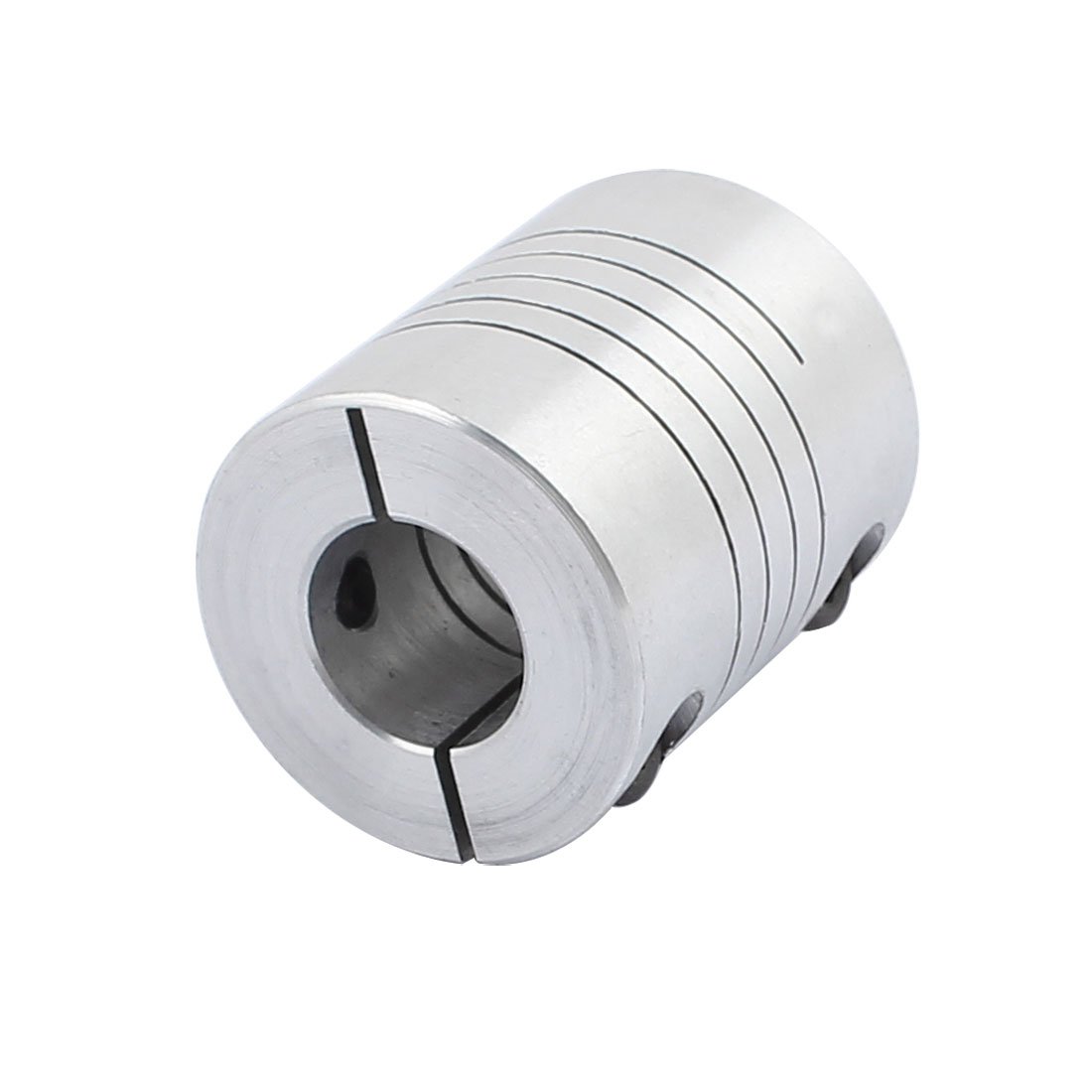 Aexit 5mmx12mm Aluminum Electrical equipment Alloy Spline Shaft Flexible Helical Coupling 25mm Diameter 30mm Length