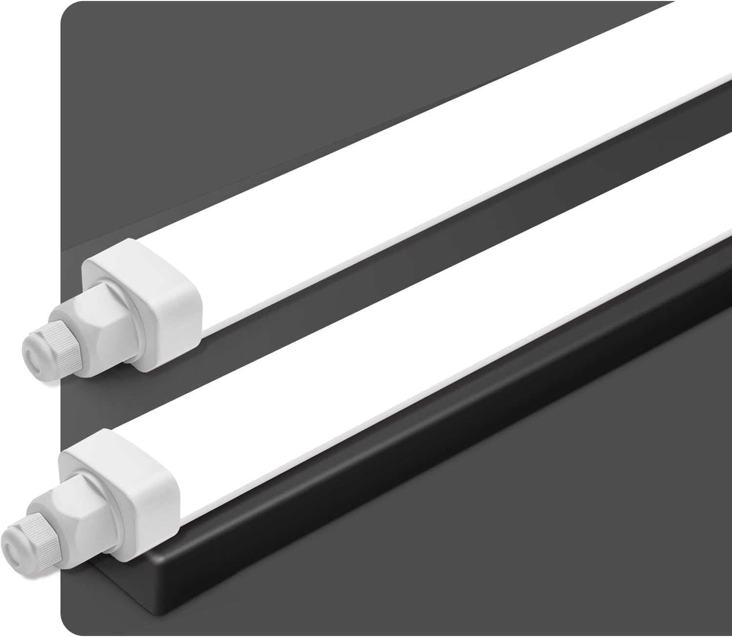 DXLIGHTING LED Feuchtraumleuchte IP65 Kellerlampe, Verknüpfbar Feuchtraumlampe für Büro Keller Werkstatt Garage, 4000K Neutralweiß