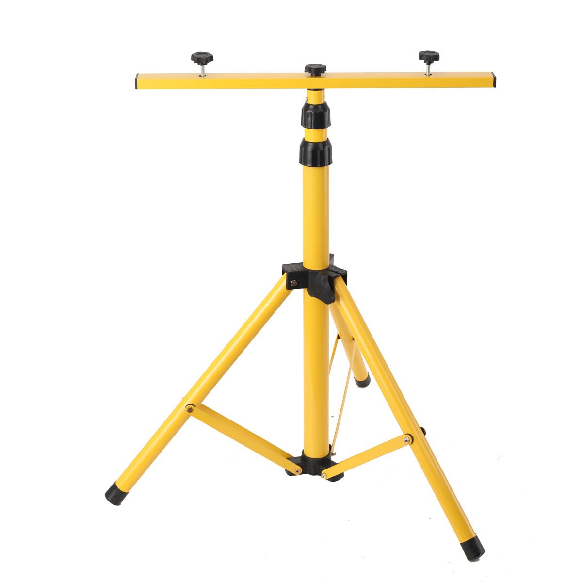 Cozyel Floodlight Tripod Stand Camp Work Site Emergency Lamp Stand, Single Head, Retractable Frame, Adjustable Height 65-160cm, Portable Floodlight Tripod for Workshop, Garage, Construction, Basement