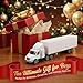 Hemoton Diecast Semi Truck Toy, Metal Cab 18 Wheeler Vehicle Model, White Tractor Box Container Playset for Boys Kids, Realistic Long Hauler