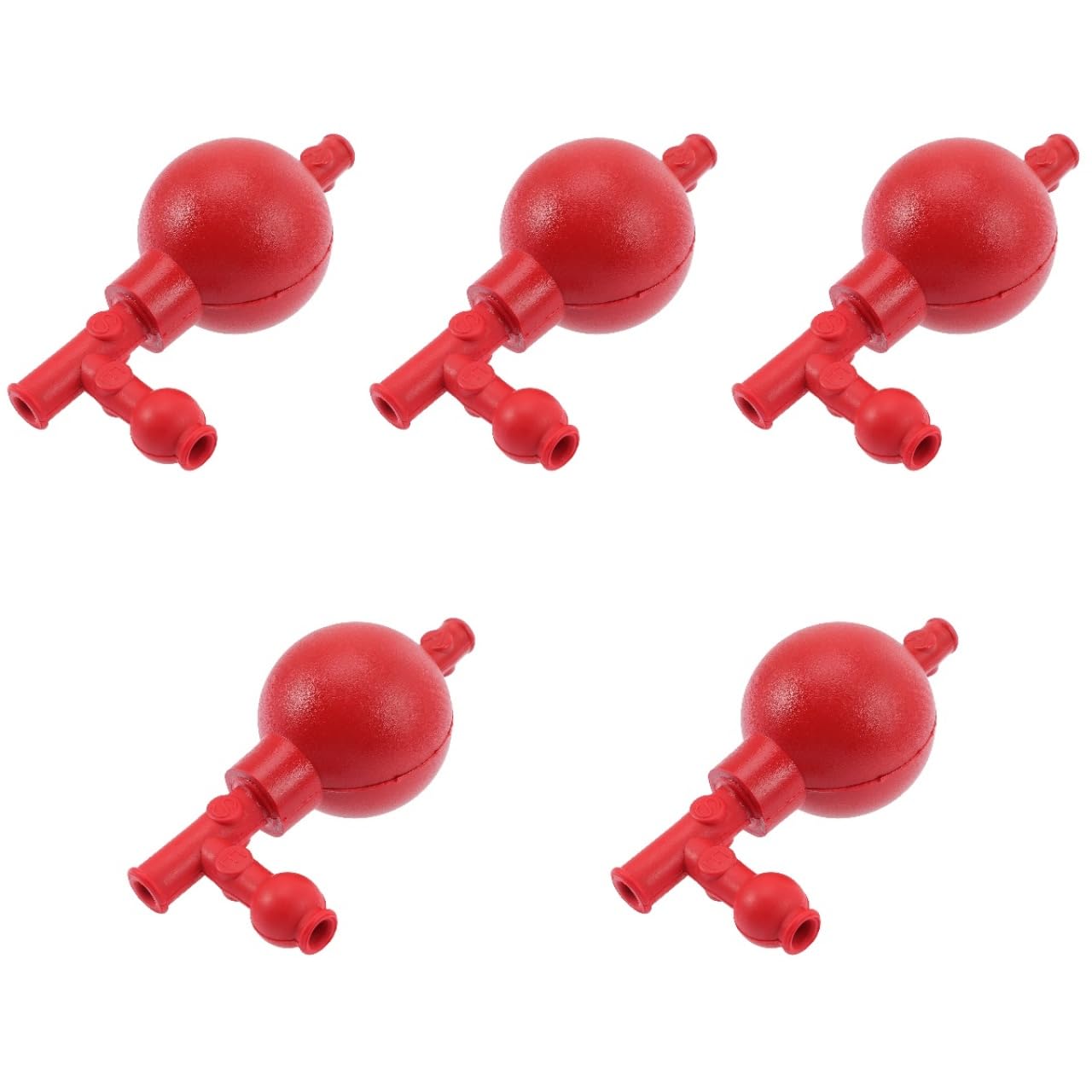 iplusmile 5 pezzi Lampadina Pipetta in Gomma 3 Valvole Riempitivo Per Laboratorio Controllo Preciso Liquidi Aspirazione E Distribuzione Per Ricerca Agricola Chimica E Scuola