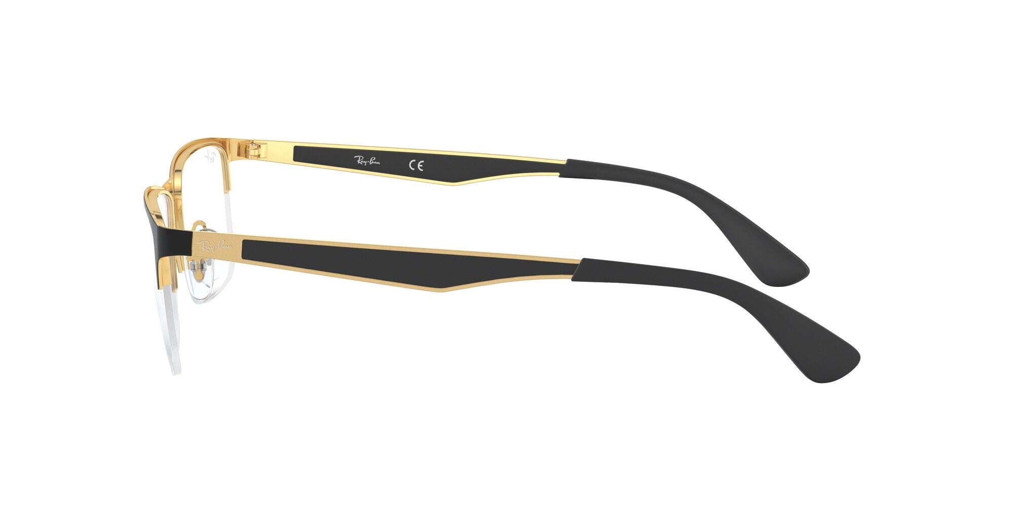 Ray-Ban Herren 0rx 6335 2890 56 Brillengestell, Gold (Gold Top On Black)