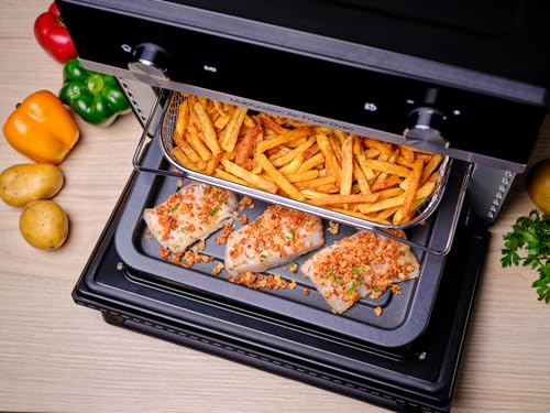 Moulinex Friggitrice ad Aria, 20 Litri, Easy Fry Multifunzione 10in1, Friggitrice senza Olio e Forno Elettrico, 10 Funzioni di Cottura, Capacità 6 Persone, Tecnologia Extra Crisp, AL6058 - Immagine 5