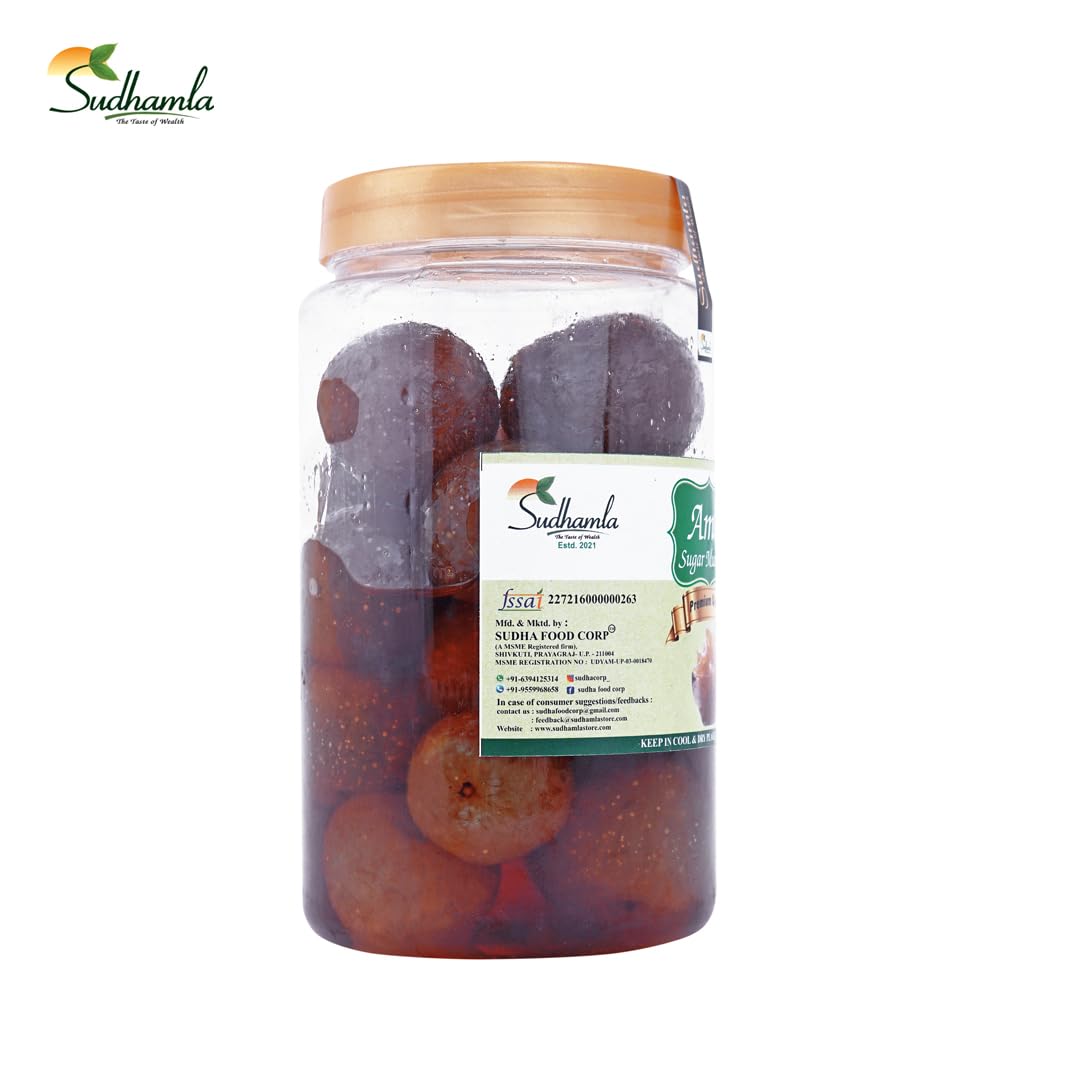 Sudhamla Amla Murabba - 100 gm | Homemade & 100% Natural | Immunity Booster Pickled Gooseberry | Without Sugar Syrup | Fresh, Healthy, and Natural Ingredients | Pet Jar Packaging 2