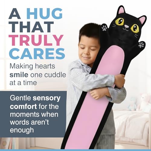 Cuddle Paws Black Cat Plush Body Pillow for Girls & Boys, Large, 47 Inches by Cuddle Paws - Used condition - Image 6