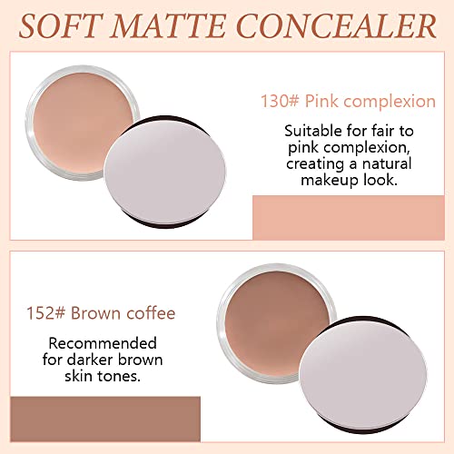 2 Colors Professional Strenght Conceal Contour Makeup To Create Delicate&Light Skin For Flawless Looks.mixable Cream Texture Concealer To Cover Eye Dark Circles Facial Blemishes Body Tattoo.20X2G A #TOP3