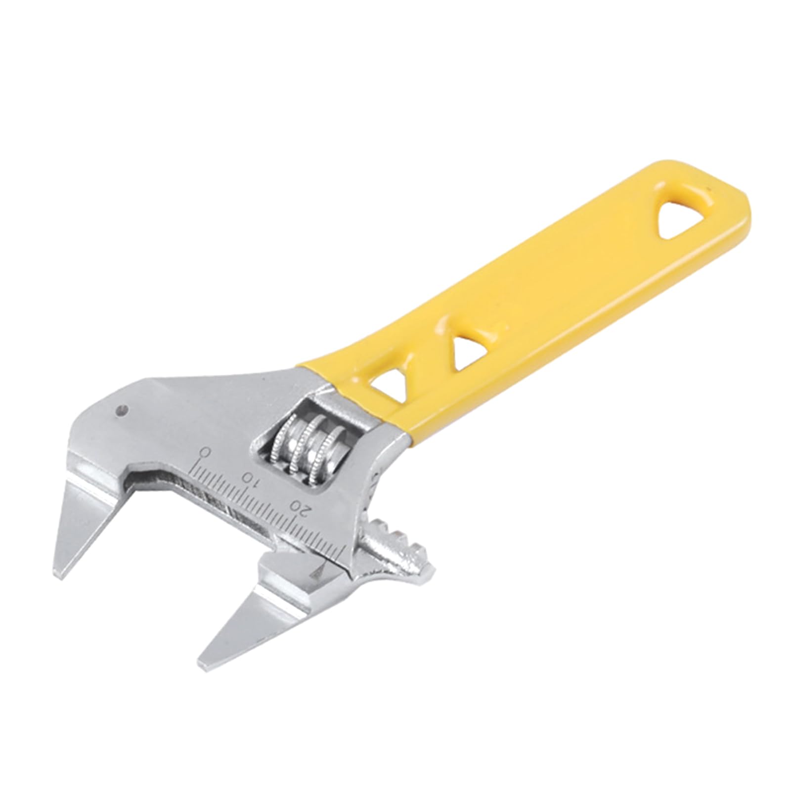 Pffiocix 5 In. Compact Adjustable Spanner 20Mm Opening Jaw Strong Carbon Steel Wrench Tool For Plumbing And Bathroom Maintenance Adjustable Wrench For Small Spaces
