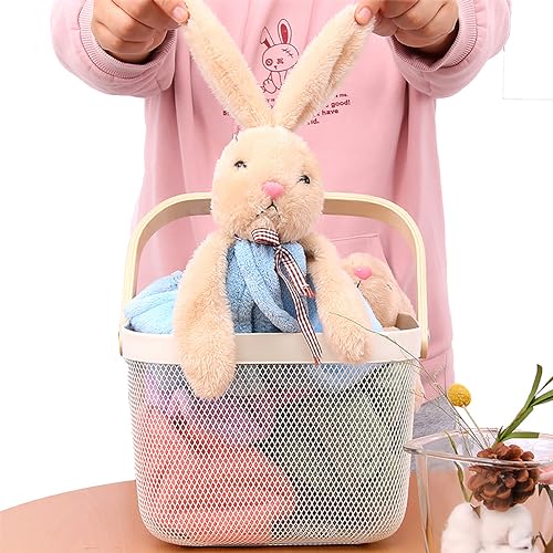 Image of Super Soft Rabbit Hanging Hand Towel for Kitchen and Bathroom Absorbent Thick Coral Velvet Hand Towels with Hanging Loop Fast Drying Microfiber (Pack of 6)