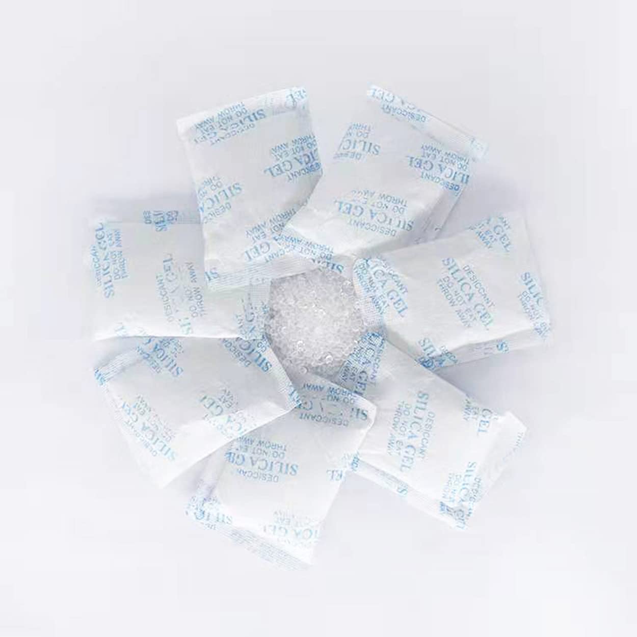 10 Gram 100 Packets Premium Pure & Safe Silica Gel Desiccant Pack Moisture Removal Absorber Dehumidifier