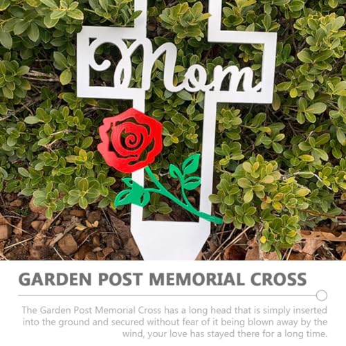 Cruz de hierro para cementerio Ciieeo, estaca conmemorativa y adorno de suelo 5