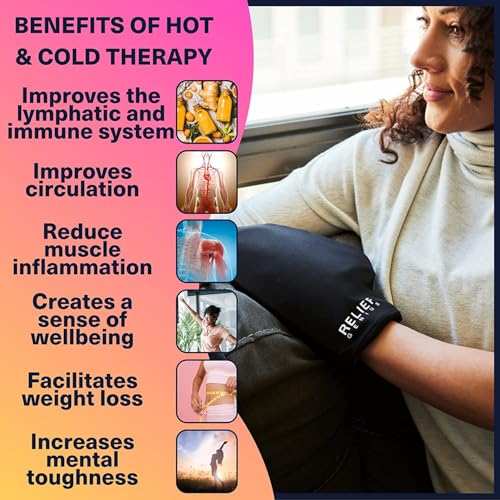Image of Relief Genius Cold Therapy Socks & Hand Ice Pack Cooling Gloves for Chemotherapy Neuropathy, Chemo Care Package for Women and Men S /M