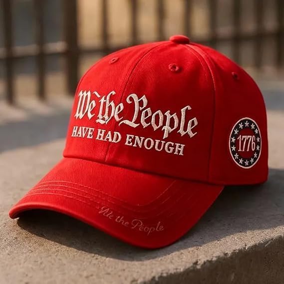 We The People Hat, We The People Have Had Enough Hat for Men, Adjustable Retro 250th Anniversary USA Baseball Cap - Image 6