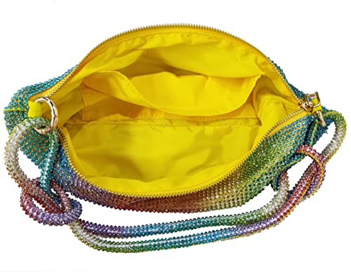 Image of Rhinestone Hobo Bag for Women Rhinestone Purses Sparkly Evening Handbag Shiny Diamond Purse for Wedding Parties 2026 | Rhinestone