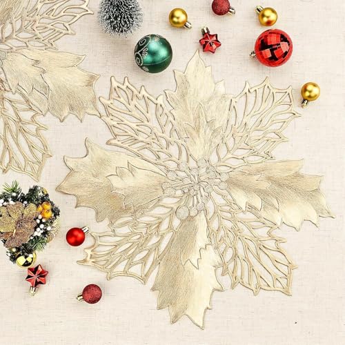 Image of Dakshya Industries Washable Decorative Dining Table Placemat Single Piece (Gold)
