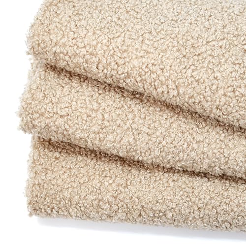 Surf turtle Faux Fur Fabric,Teddy Bears Fabric-Soft Craft Material for DIY Crafts,Throw Pillow,Projects, Sewing 36'x63'(Khaki, 1 Yard)