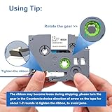 Compatible with Brother Label Printer Tape TZe-231 TZe231 TZe TZ Tape 12mm Laminated Black on White Label Tape Compatibel with Brother P Touch Label Maker PT-H110 PT-E110 PTH100R - Image 6