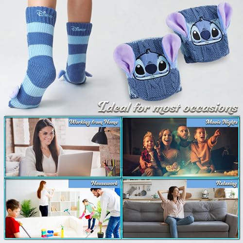 Disney Stitch Slipper Socks For Women Teens Warm Slipper Socks Bed Socks Non Slip Socks Gifts for Her4