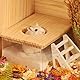 Haustier Hamster Badezimmer, Hamster Sandbad mit Leiter und Schaufel, Hamster-Sandbad-Container Hamster Zubehör Transparent Acryl Dusch für Goldhamster Zwerghamster Mäuse oder Kleine Haustiere