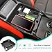 Neepiar Center Console Organizer Tray Compatible with 2024 2025 2026 Ford Ranger Raptor Lariat XL XLT Armrest Storage Box Insert Interior Accessories-ONLY FIT Electric Handbrake Version