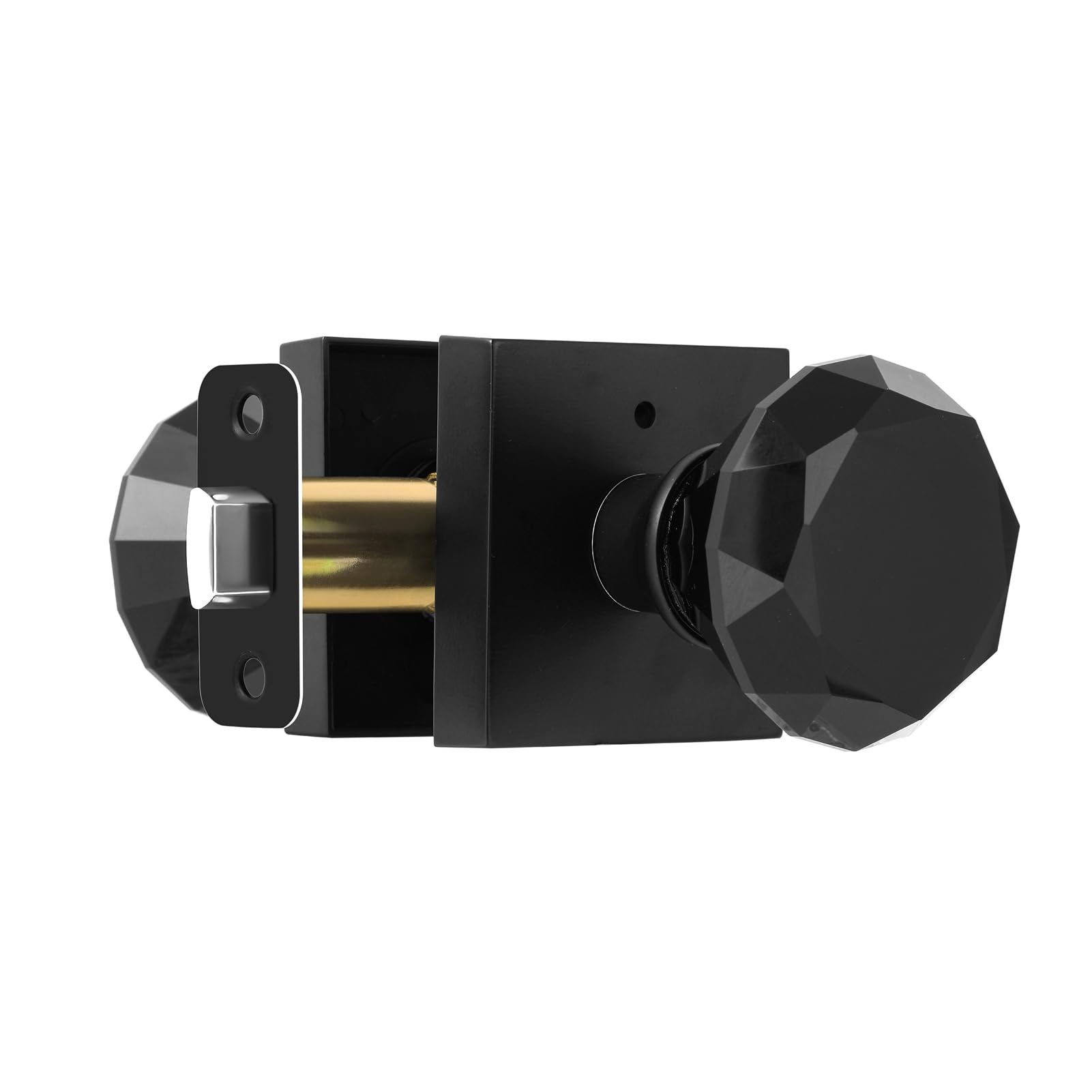 Gold Glass Door Knobs - Privacy & Style -12 Gold Glass Door Knobs - Privacy & Style -12