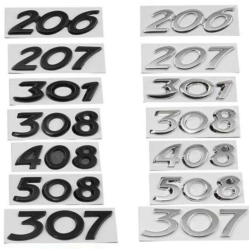 LOGO POUR PEUGEOT Coffre 107 108 206 207 208 Monogramme Sigle Emblème EUR 19,99 - FR