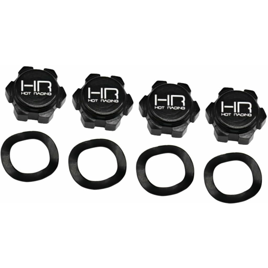 Hot Racing AON10M01 Aluminum 17mm Friction Dirt Shield Wheel Nuts Arrma