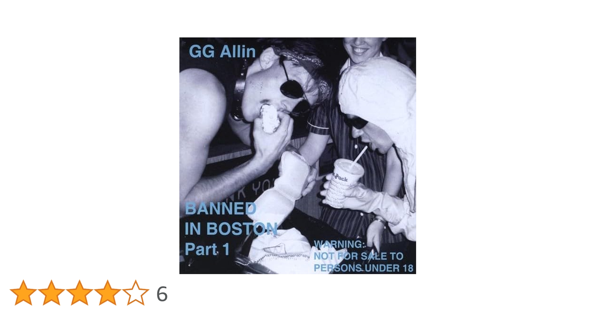 洋楽 GG ALLIN and THE JABBERS BANNED Banned in Boston Part 1 - Banned in Boston Part 1 CD - GG
