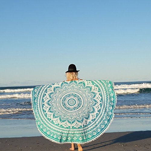 NANDNANDINI TEXTILE - il round mandala oro Roundie...