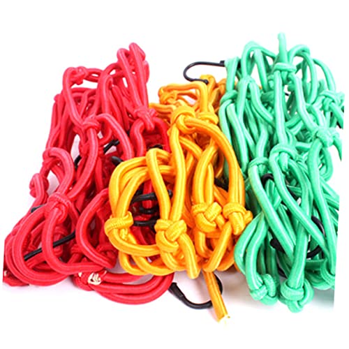 Unomor Bungee Mesh Carrier Bag with Hooks Versatile Cargo Net for Motorcycles Bikes and Outdoor Activities Storage for Helmets and Gear Green