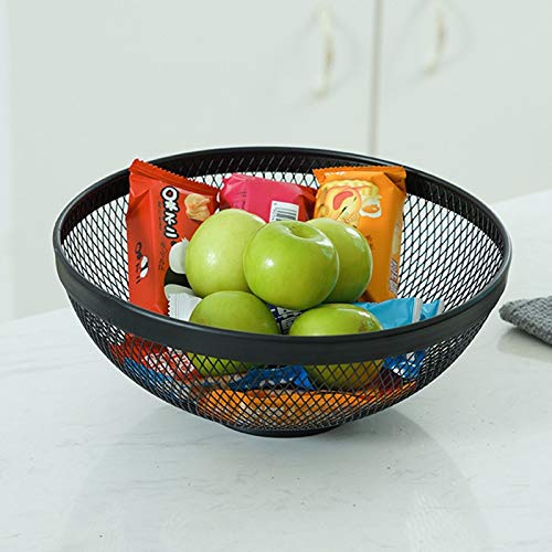 Cesta de fruta de malla de hierro forjado elegante para el hogar 7