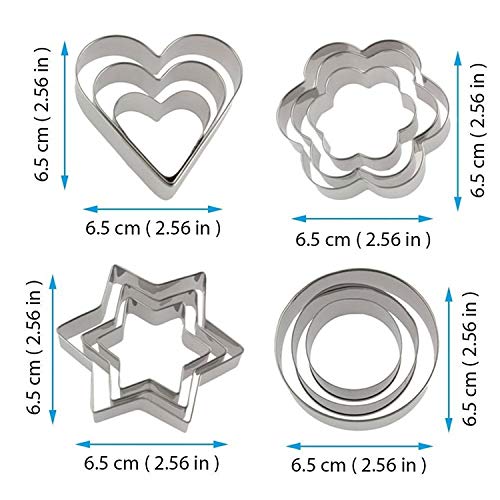 Bihood Flower Fondant Cutter Cookie Cutter Cookie