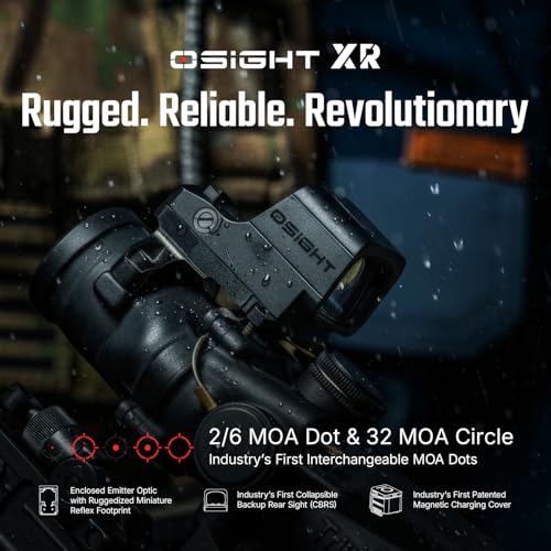 Image of OSIGHT XR Enclosed Red Dot Sight, 2 /6 & 32 MOA Multi-Reticle