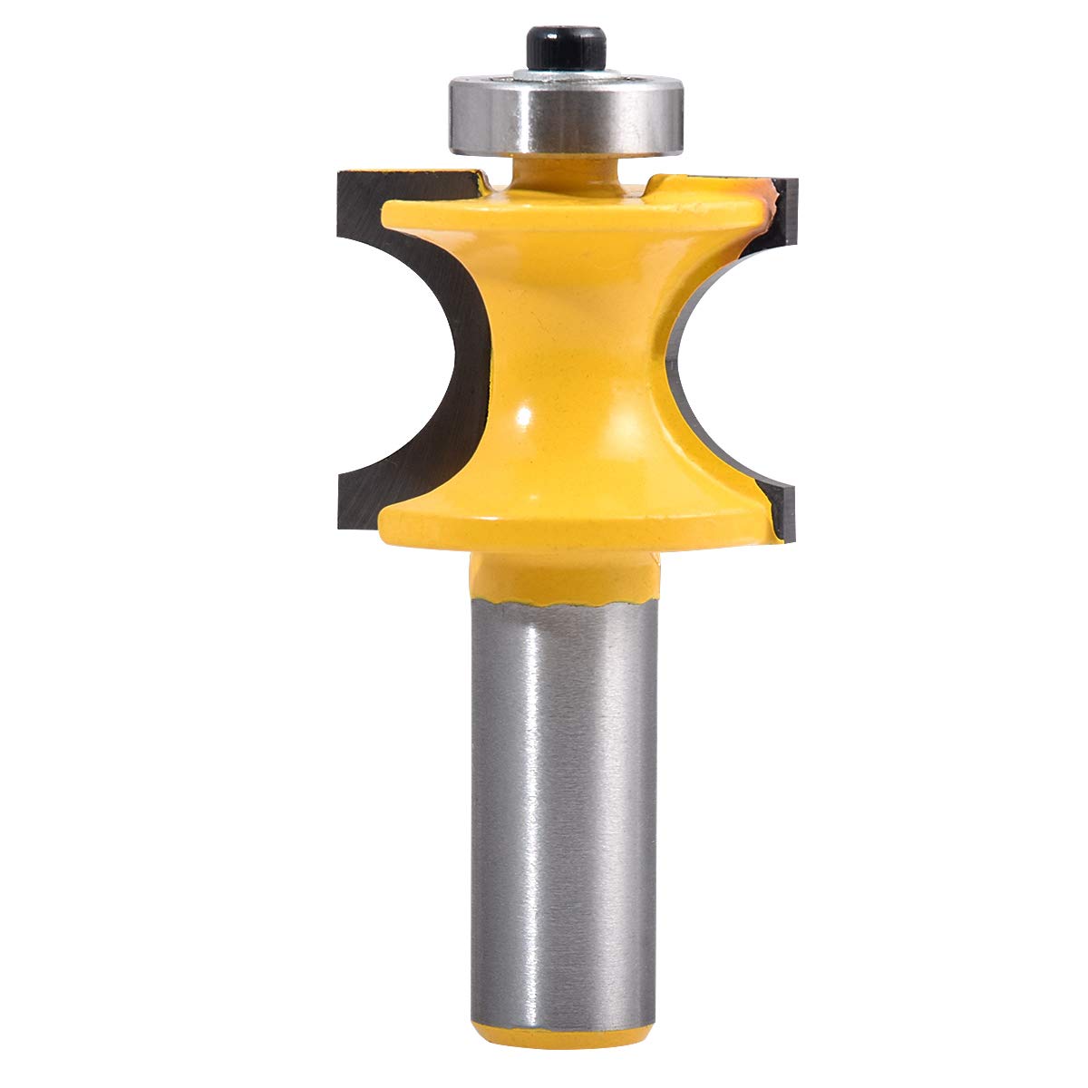 KATUR Bullnose and Bead Router Bit, Column Face and Chair Rail Molding Router Bit, Woodworking Milling Tools with 1/2 Inch Shank (1/2" Shank 1.37" Width)