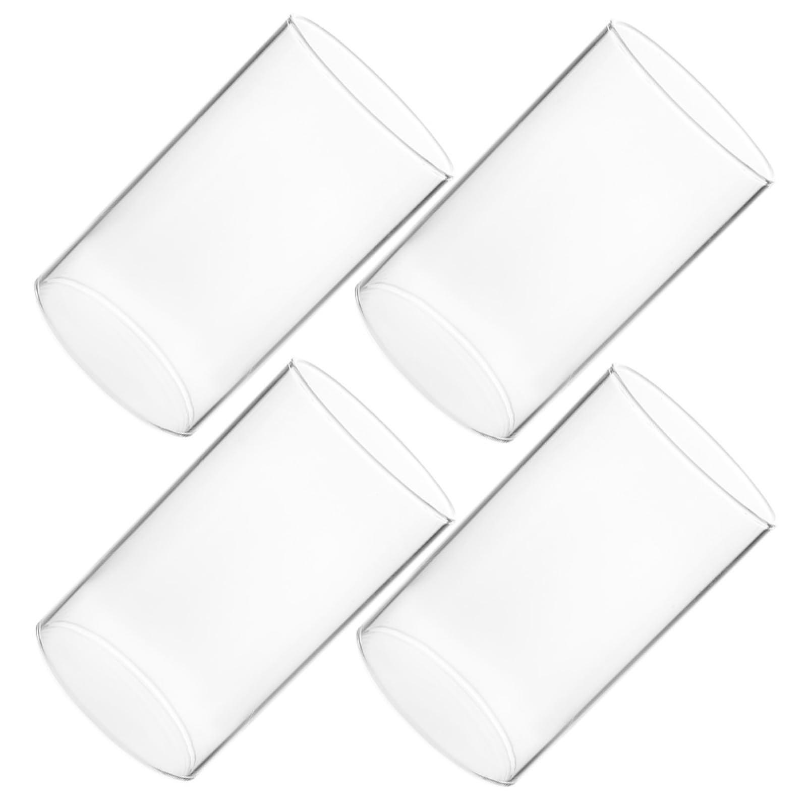 Couvercle de bougie en verre cylindrique minimaliste VICASKY pour une décoration raffinée