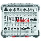 BOSCH RBS030MBS 30-Piece (Universally Compatible Accessory) Carbide-Tipped Wood Router Bit Assorted Set