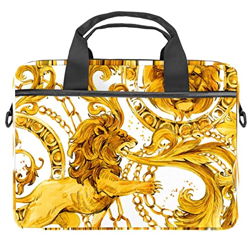 Sacoche ordinateur portable 13-14" | Protégez votre PC des chocs, motif lion chic