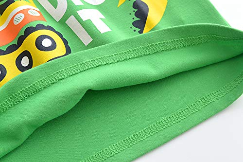 Truck Shirts Little Boys Kids Long Sleeve T-Shirts Green4