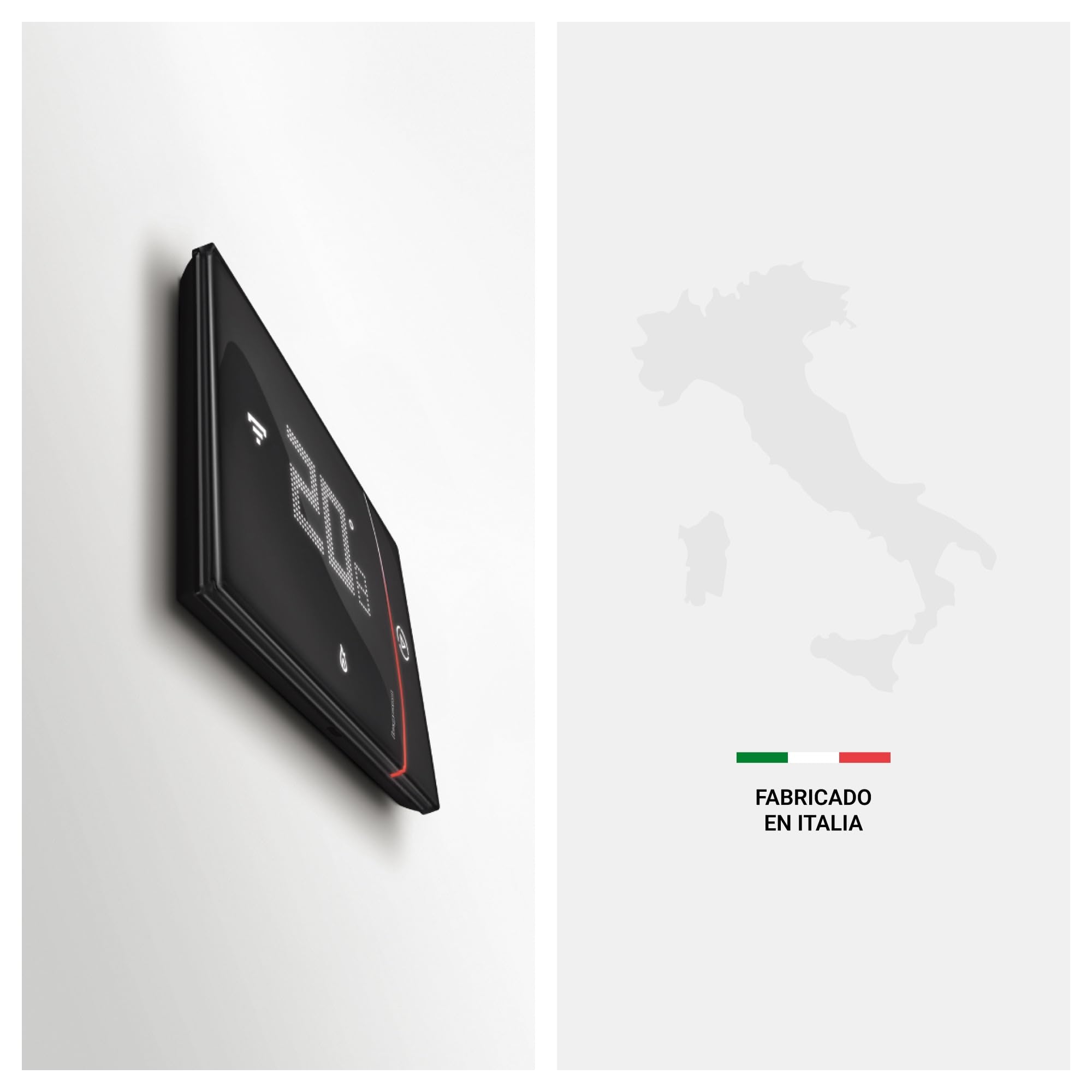 BTICINO Smarther with Netatmo, Termostato Conectado, WiFi, Control con la App Home + Control, Compatible con Alexa, Google Assistant & Apple HomeKit, Instalación en Superficie, Blanco (XW8002WE)