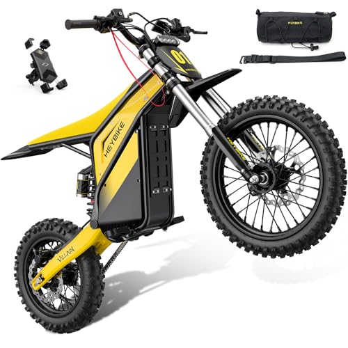 Heybike Villain Electric Dirt Bike, 14"/12" Fat Tire E Dirt