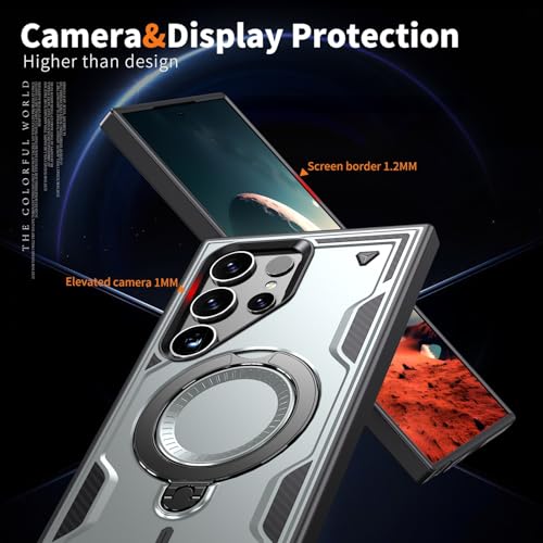 Coque Samsung Galaxy S25 Ultra rigide avec béquille magnétique invisible