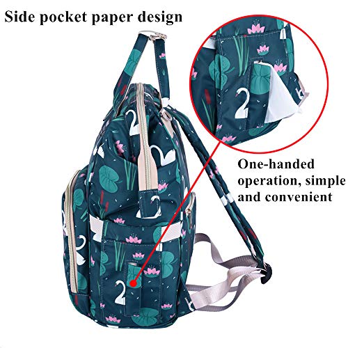 Lamografy Nappy Bags Handbags Multi-Function Diaper Bag For Baby Care Travel Backpack Large Capacity Flower #TOP3