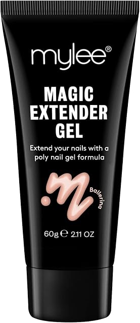 MYGEL by Mylee Magic Extender Gel Long Lasting Wear, Natural Look, Nail Extension Gel, for Beginners & Salon Professionals, Acrylic Nail Thickening Builder Gel, Nail Art - 60 Gram Tub (Ballerina)