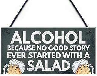 RED OCEAN Vodka Gin Beer Gifts Funny Alcohol Sign Man Cave Home Bar Pub Garden Hanging Plaque